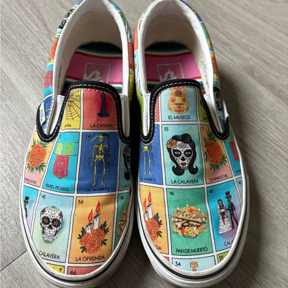 Vans Multicolor Lotería Slip-On Sneakers
